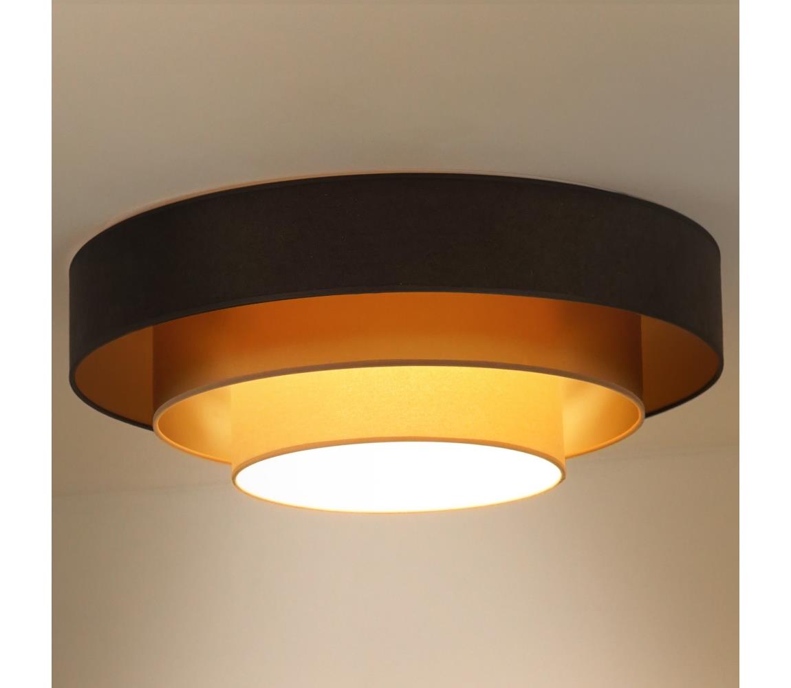 Donoci LED Stropné svietidlo LUNETA LED/26W/230V pr. 60 cm 4000K hnedá/zlatá 606288