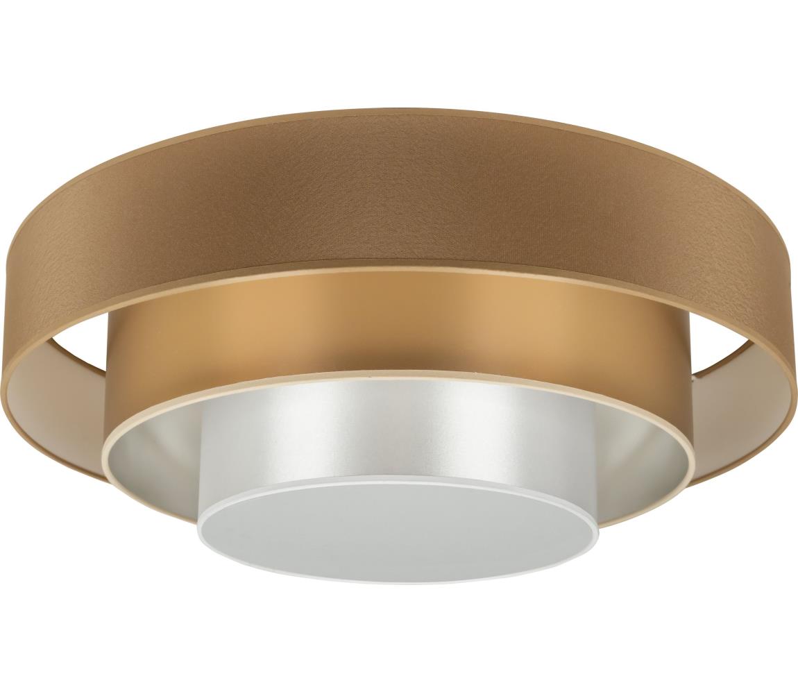 Donoci LED Stropné svietidlo LUNETA LED/26W/230V pr. 60 cm 4000K hnedá/zlatá