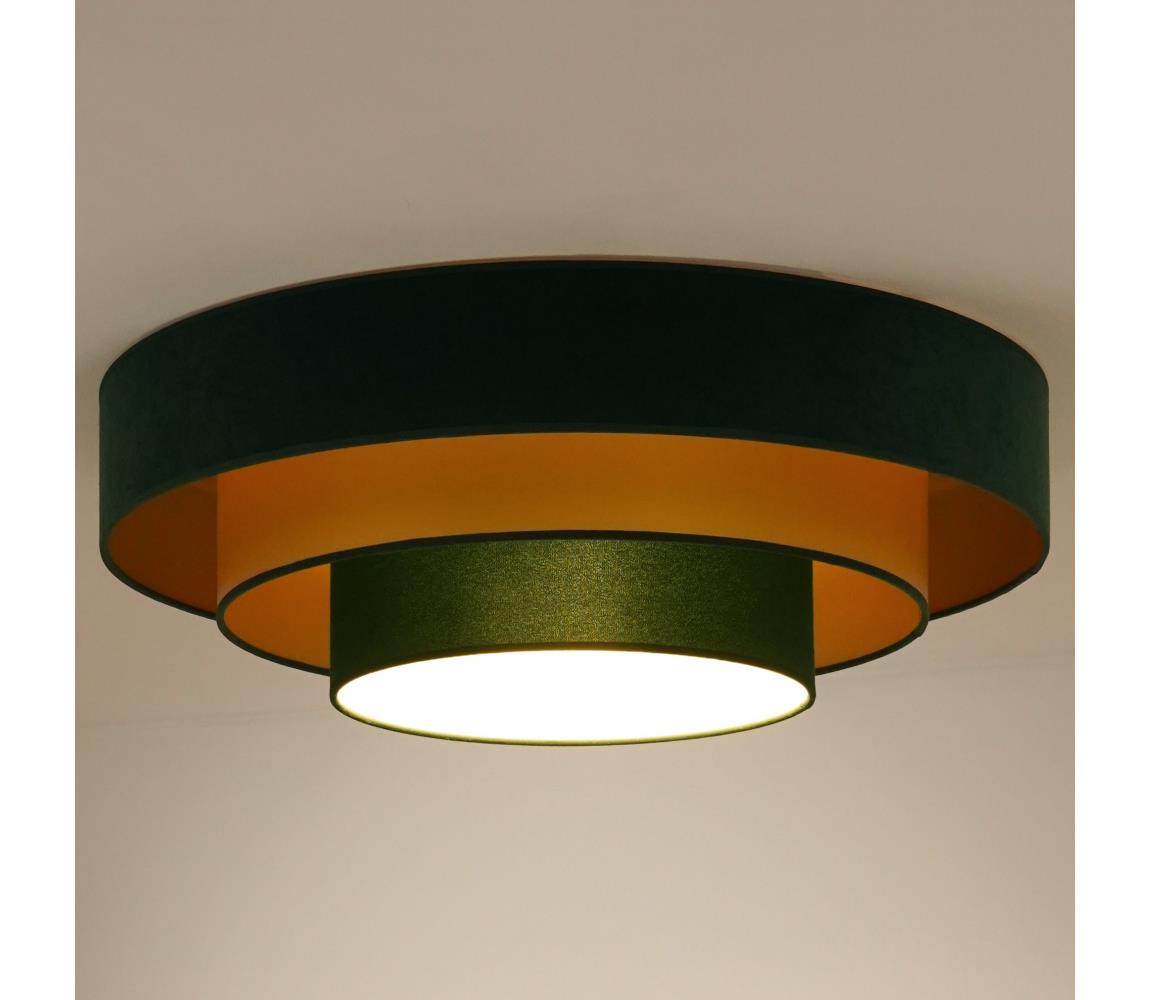 Donoci LED Stropné svietidlo LUNETA LED/26W/230V pr. 60 cm 4000K zelená/zlatá 606301