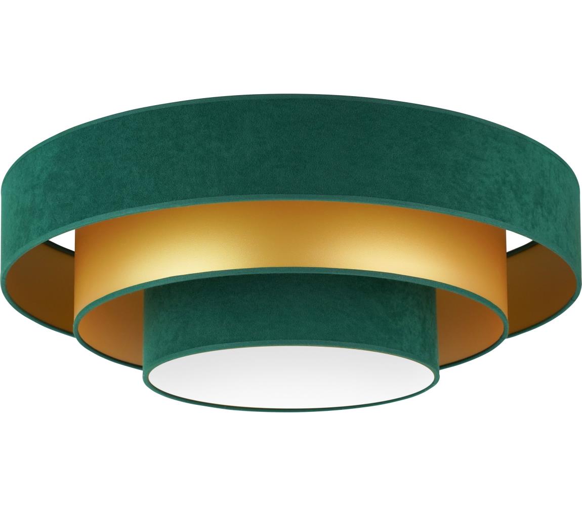 Donoci LED Stropné svietidlo LUNETA LED/26W/230V pr. 60 cm 4000K zelená/zlatá