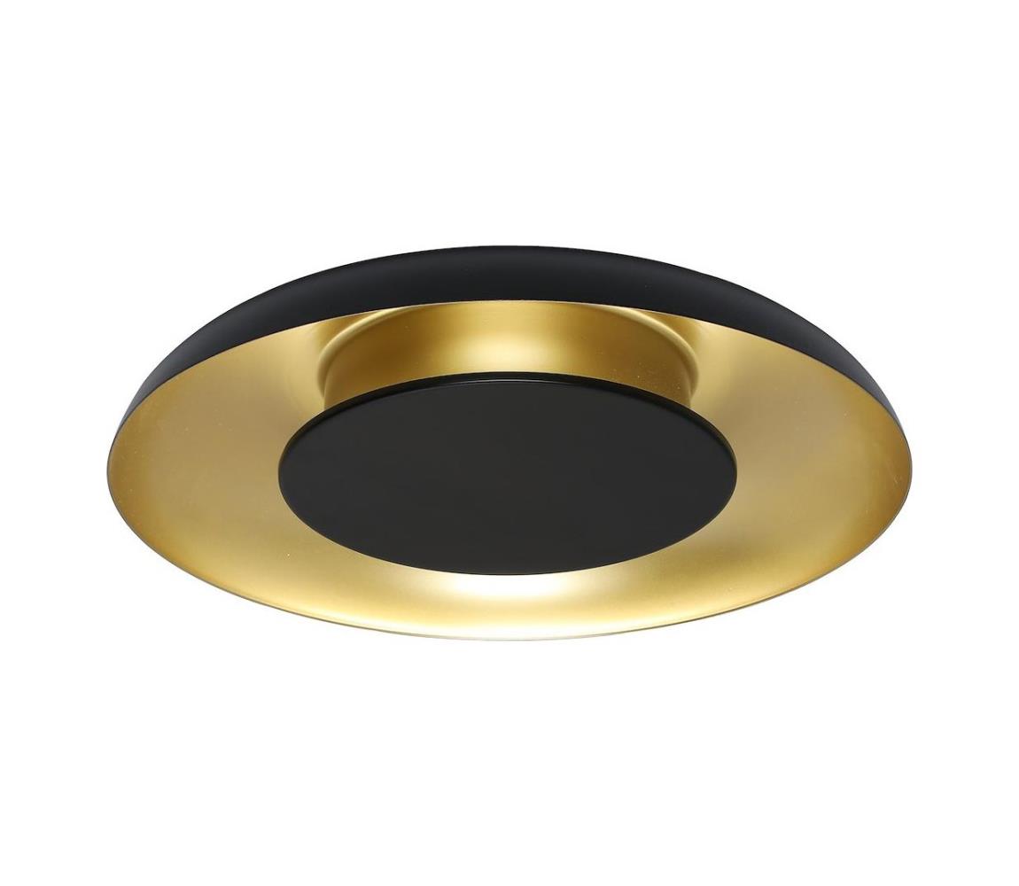 Donoci LED stropné svietidlo PIATTINO LED/30W/230V 3000/4000/6000K priem. 40 cm čierna/zlatá ML1812