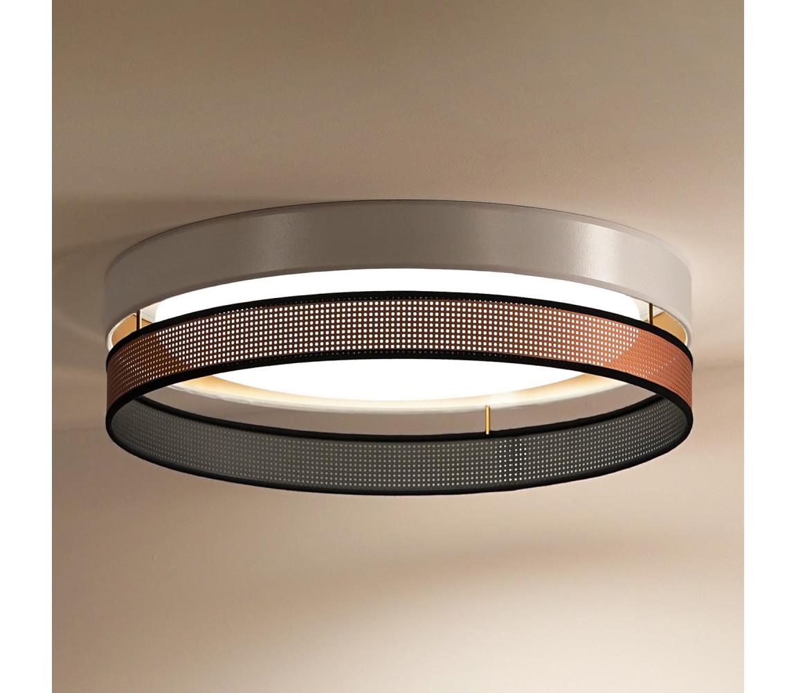 Donoci LED Stropné svietidlo ROLLER DUO SHINY LED/24W/230V pr. 45 cm biela/medená