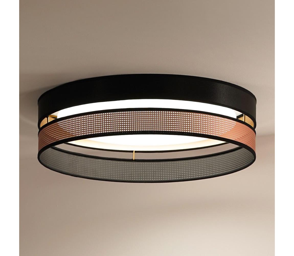 Donoci LED Stropné svietidlo ROLLER DUO SHINY LED/24W/230V pr. 45 cm čierna/medená