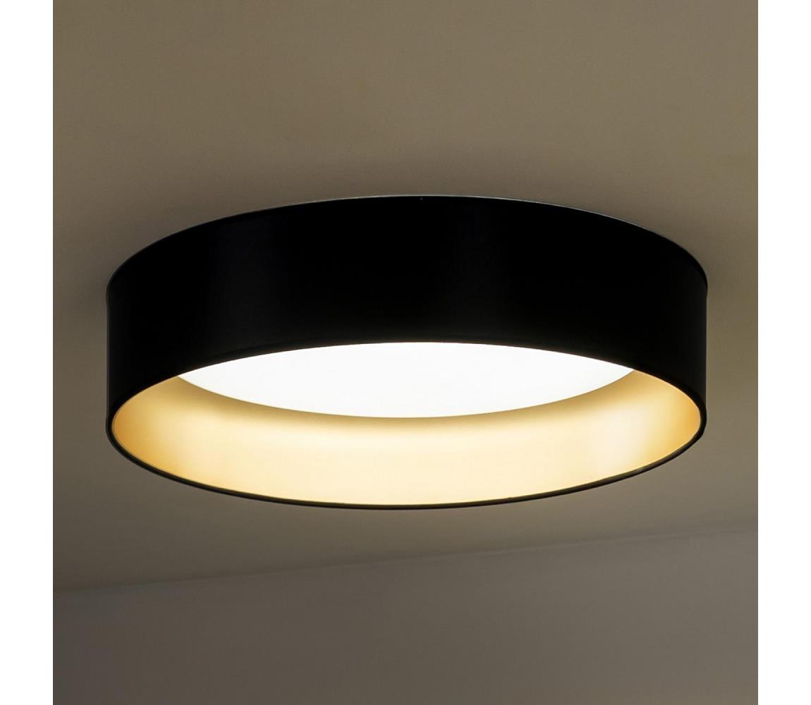 Donoci LED Stropné svietidlo ROLLER LED/24W/230V pr. 45 cm čierna/zlatá