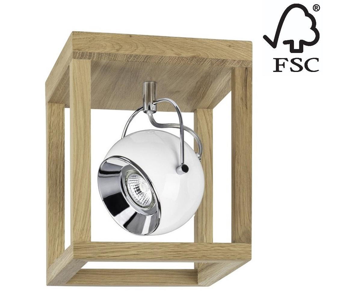 Donoci LED Stropné svietidlo ROY 1xGU10/5W/230V matný dub