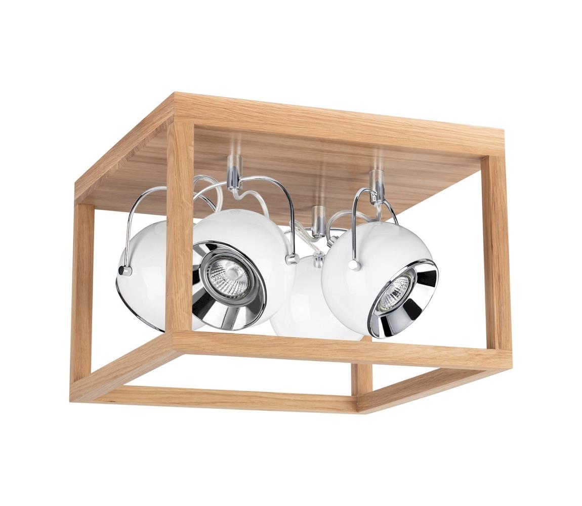 Donoci LED Stropné svietidlo ROY 4xGU10/5W/230V matný dub