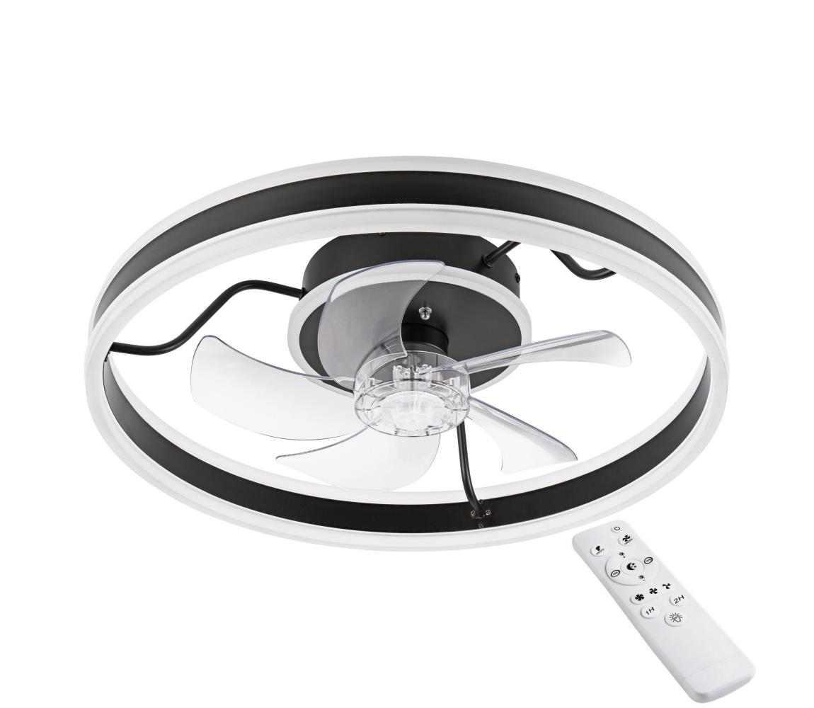 Donoci LED Stropné svietidlo s látorom APOLLO LED/38W/230V čierna + DO