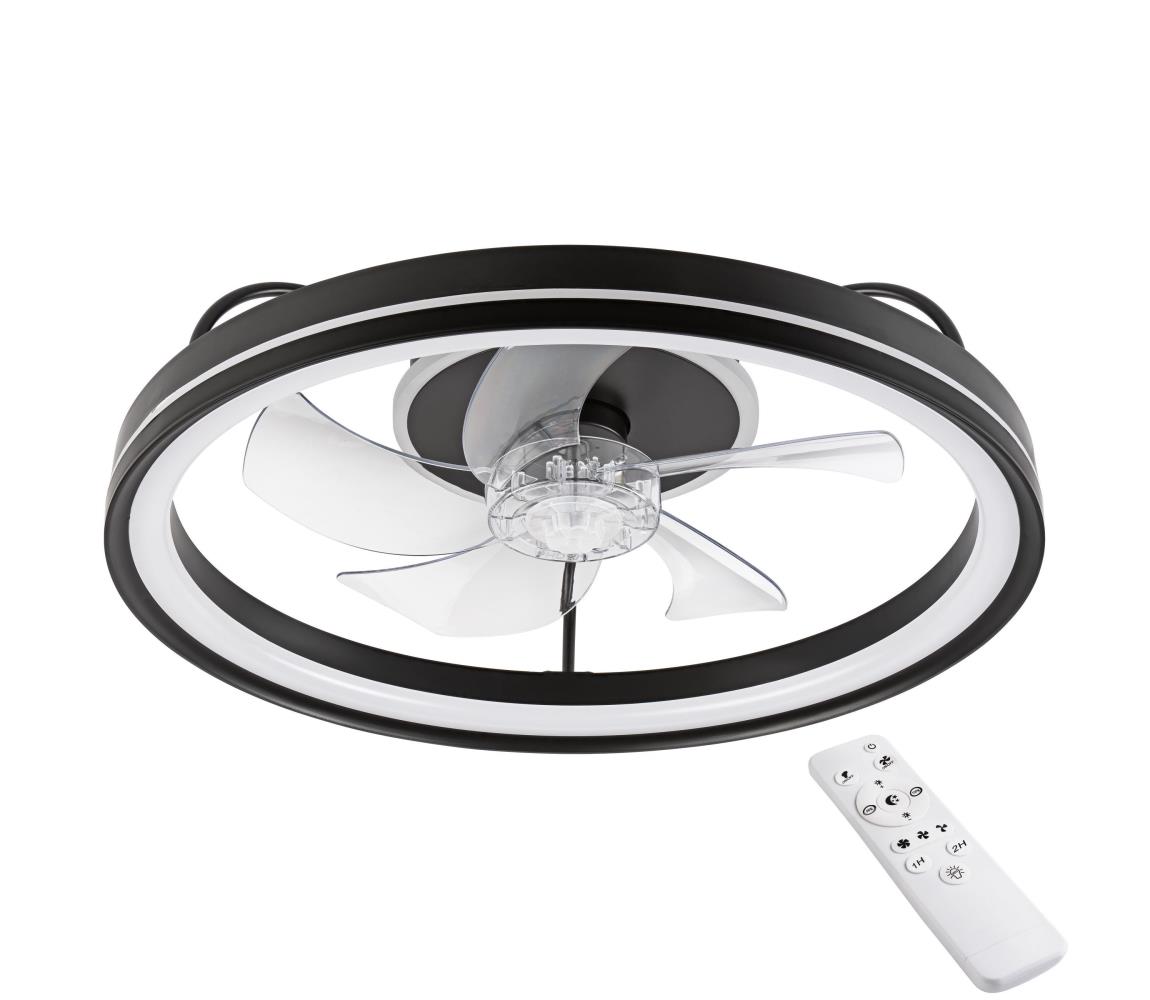 Donoci LED Stropné svietidlo s látorom FARGO LED/37W/230V čierna + DO