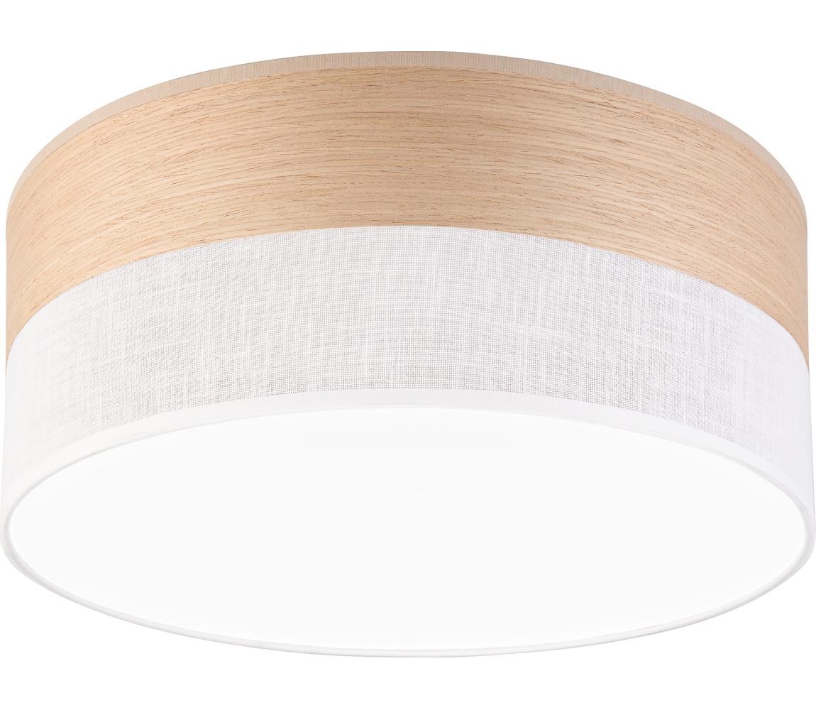 Donoci LED Stropné svietidlo SIRJA WOOD LED/20W/230V pr. 35 cm biela/dub