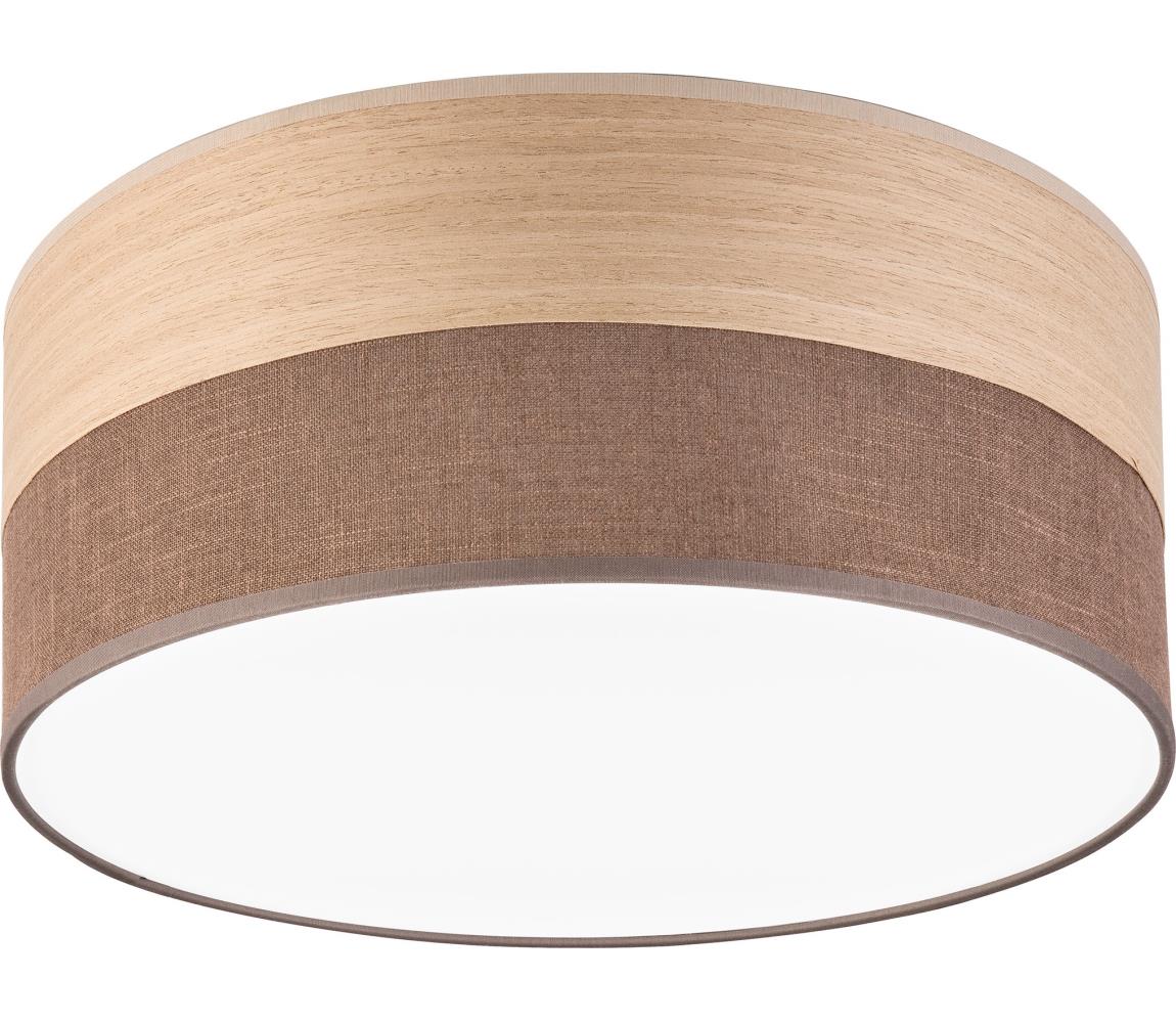 Donoci LED Stropné svietidlo SIRJA WOOD LED/20W/230V pr. 35 cm hnedá/dub