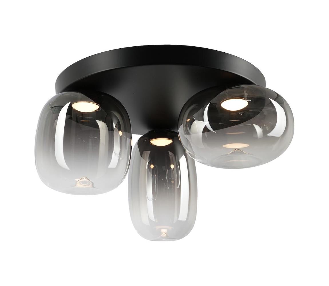 Donoci LED Stropné svietidlo VASO LED/12W/230V pr. 42 cm čierna/dymová