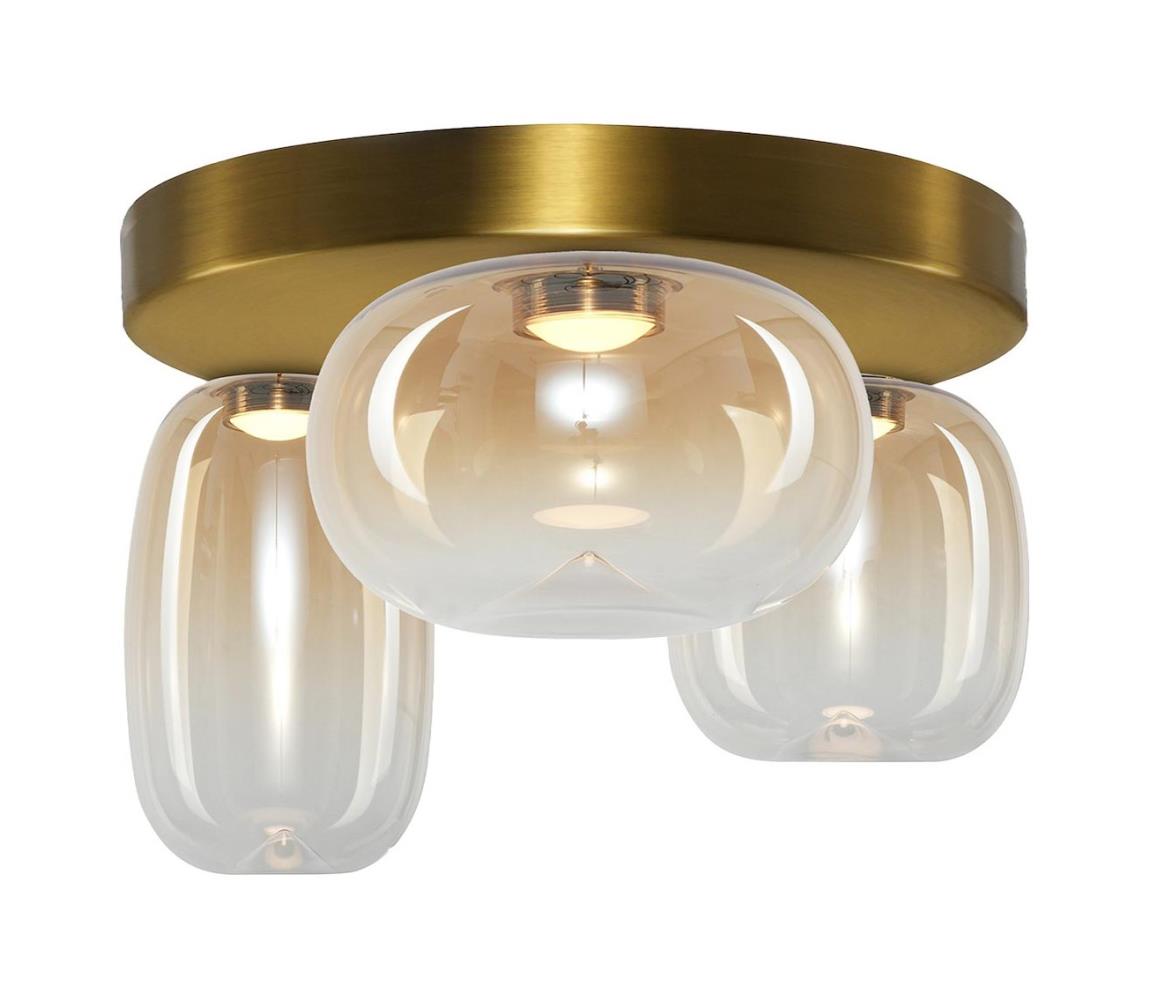 Donoci LED Stropné svietidlo VASO LED/12W/230V pr. 42 cm zlatá/dymová