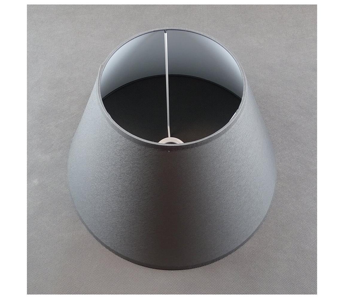 Donoci Náhradné tienidlo k stolnej lampe E27 40x40 cm šedá