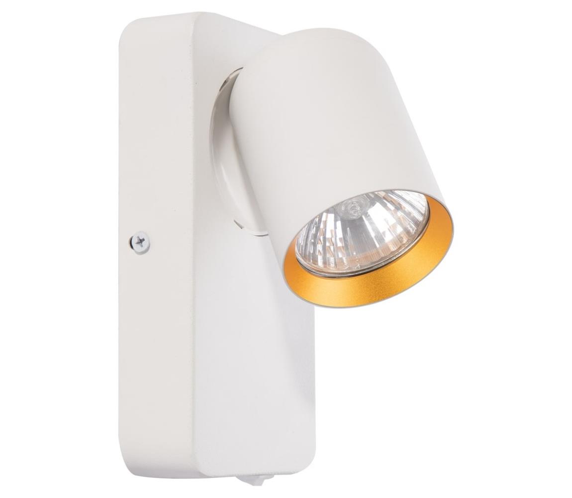 Donoci Nástenné bodové svietidlo ANDY 1xGU10/8W/230V biela/zlatá