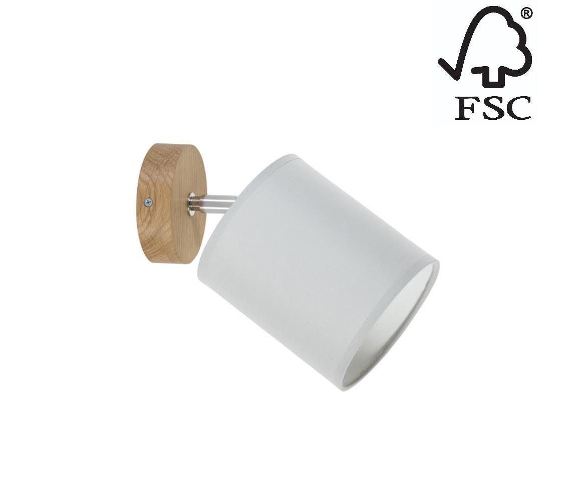 Donoci Nástenné bodové svietidlo APRILLIA 1xE27/25W/230V dub šedá