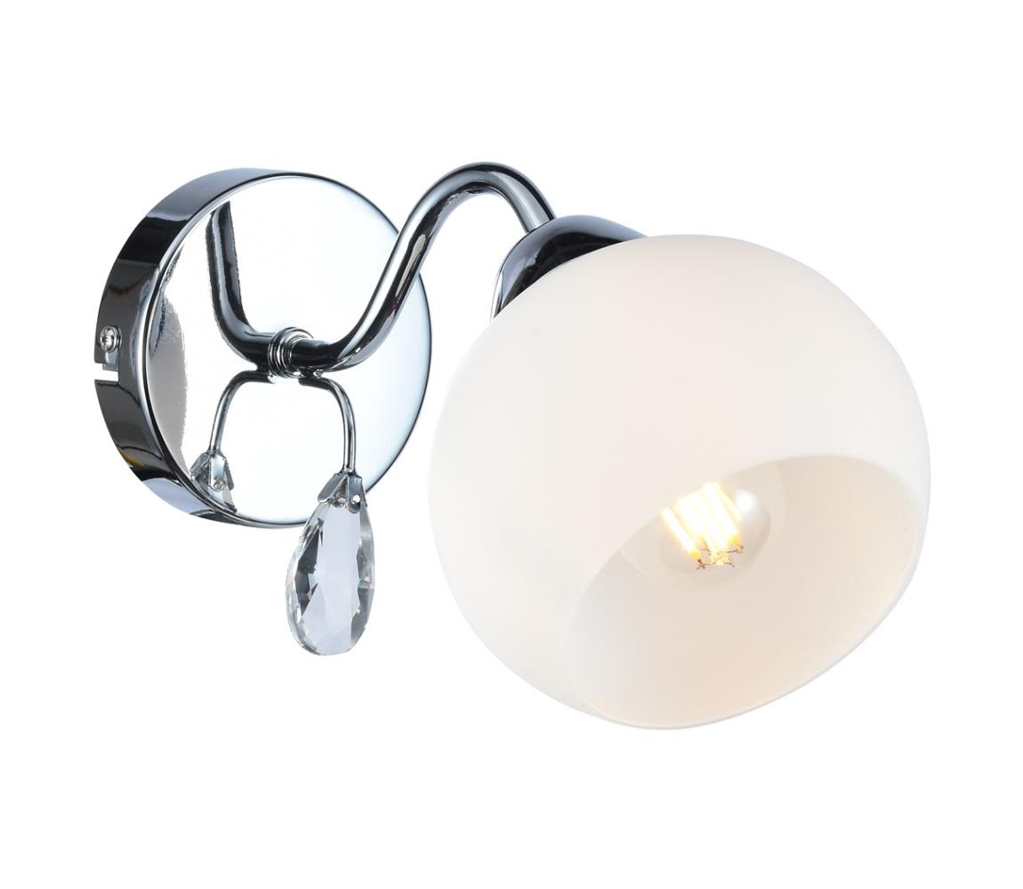 Donoci Nástenné bodové svietidlo CONNOR 1xE27/15W/230V lesklý chróm/biela