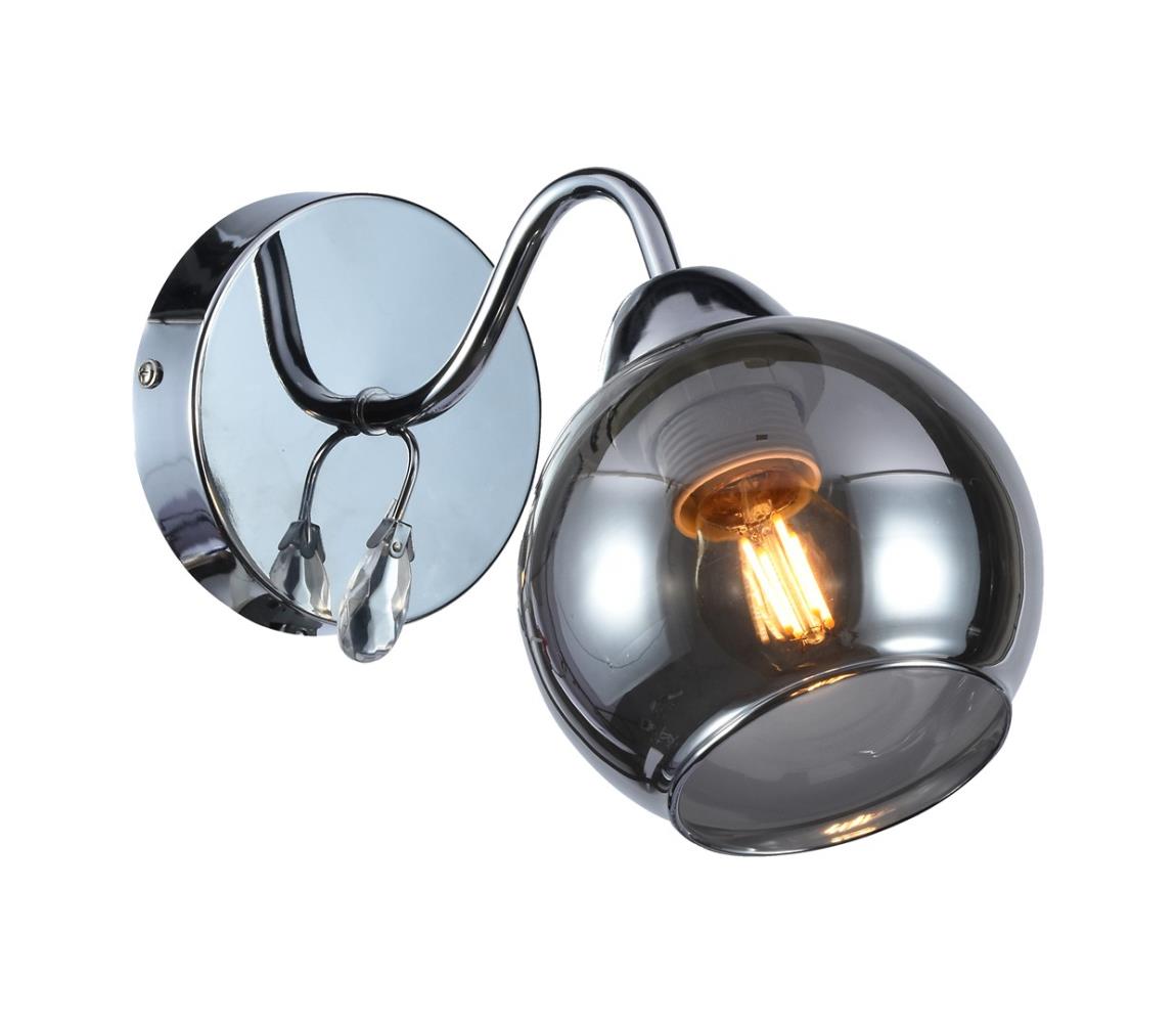 Donoci Nástenné bodové svietidlo CONNOR 1xE27/15W/230V lesklý chróm/šedá