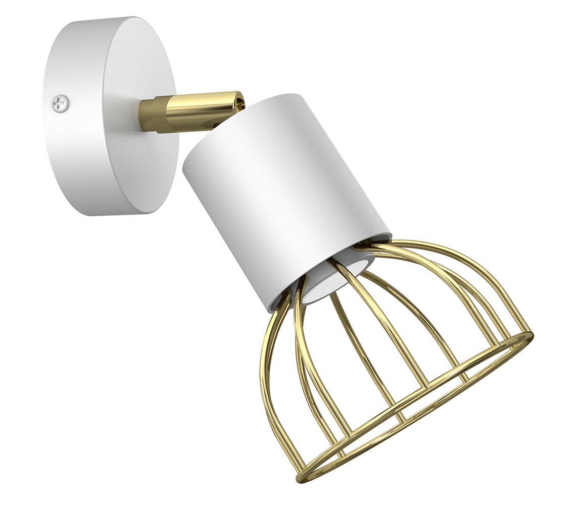 Donoci Nástenné bodové svietidlo DANTE 1xGU10/25W/230V biela/zlatá