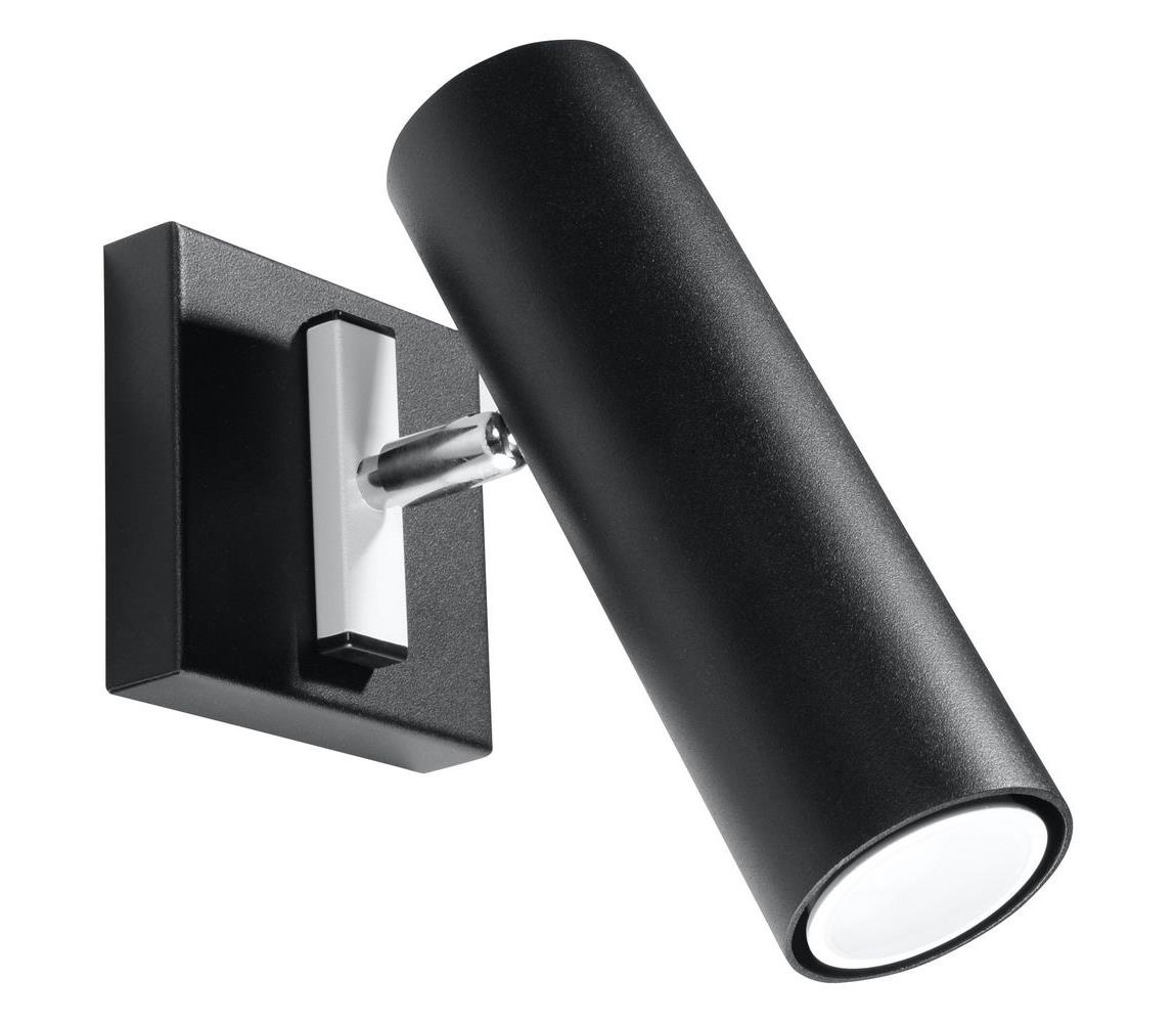 Donoci Nástenné bodové svietidlo DIREZIONE 1xGU10/40W/230V čierna