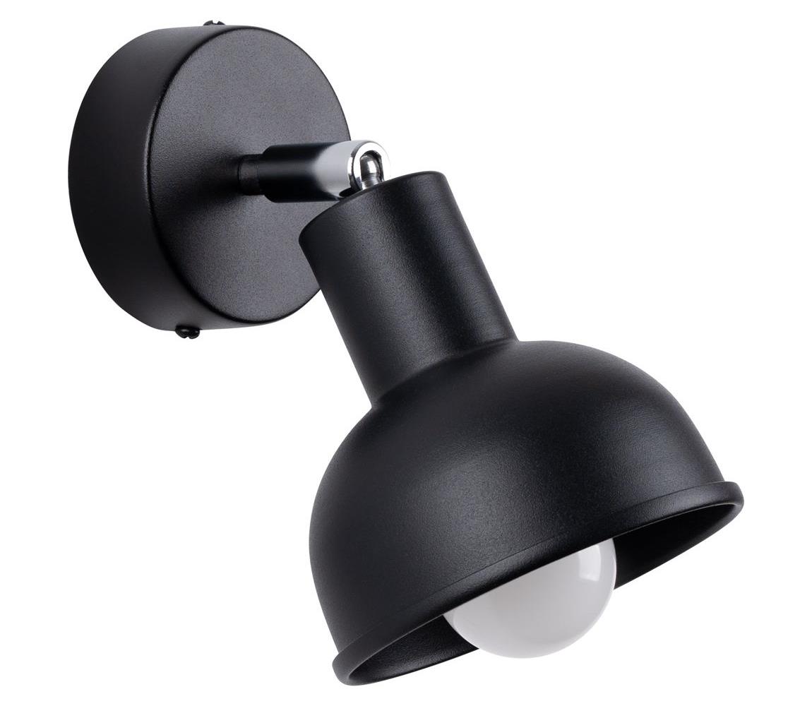 Donoci Nástenné bodové svietidlo ELBA 1xE27/15W/230V čierna