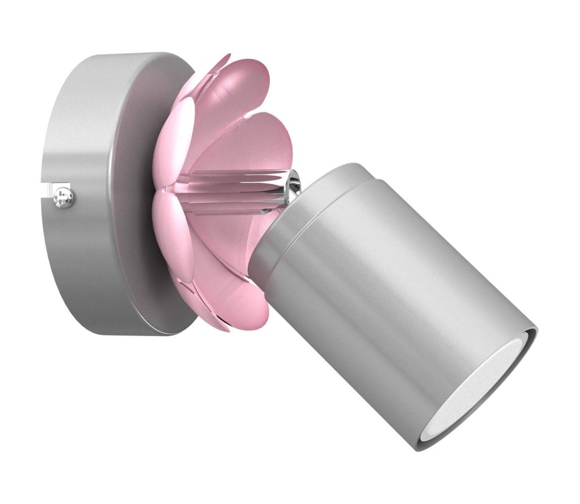 Donoci Nástenné bodové svietidlo FLOWER 1xGU10/8W/230V matný chróm