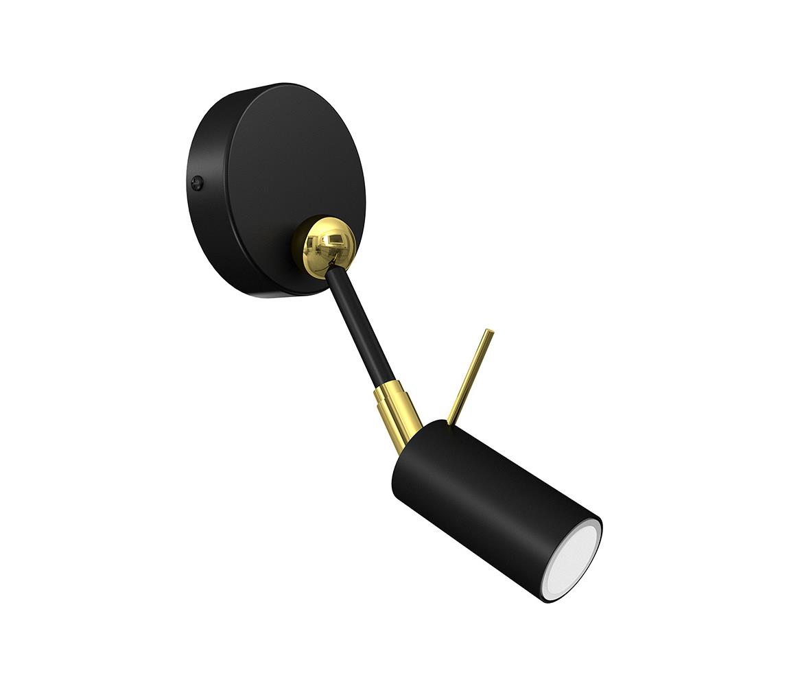Donoci Nástenné bodové svietidlo IRIS 1xGU10/MR11/40W/230V čierna/zlatá