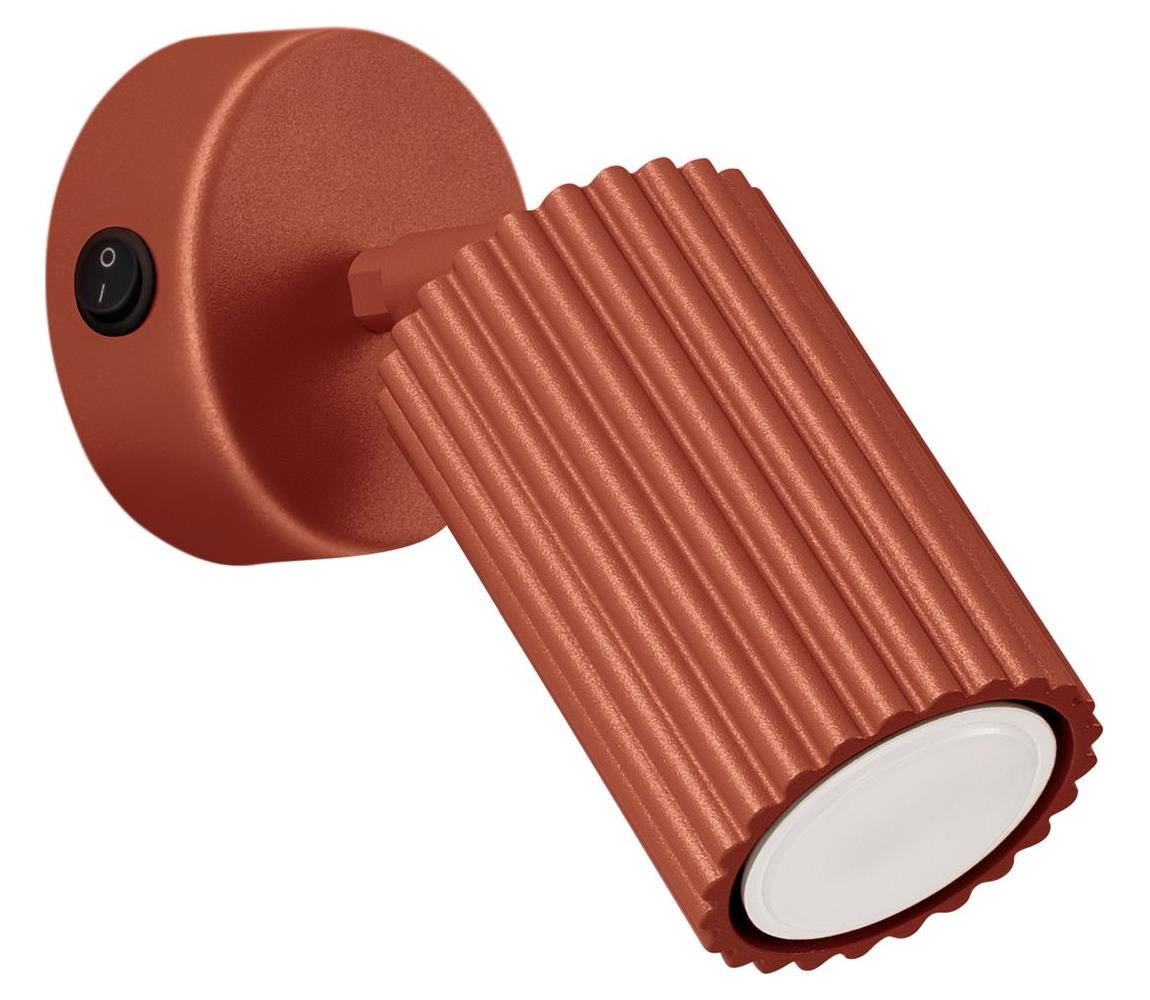 Donoci Nástenné bodové svietidlo KARBON 1xGU10/10W/230V červená