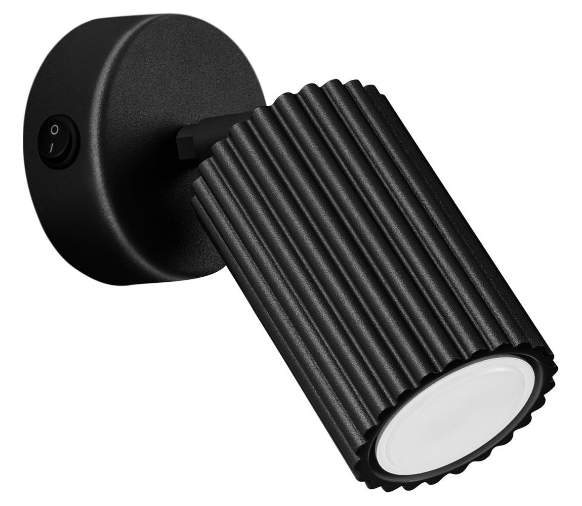 Donoci Nástenné bodové svietidlo KARBON 1xGU10/10W/230V čierna