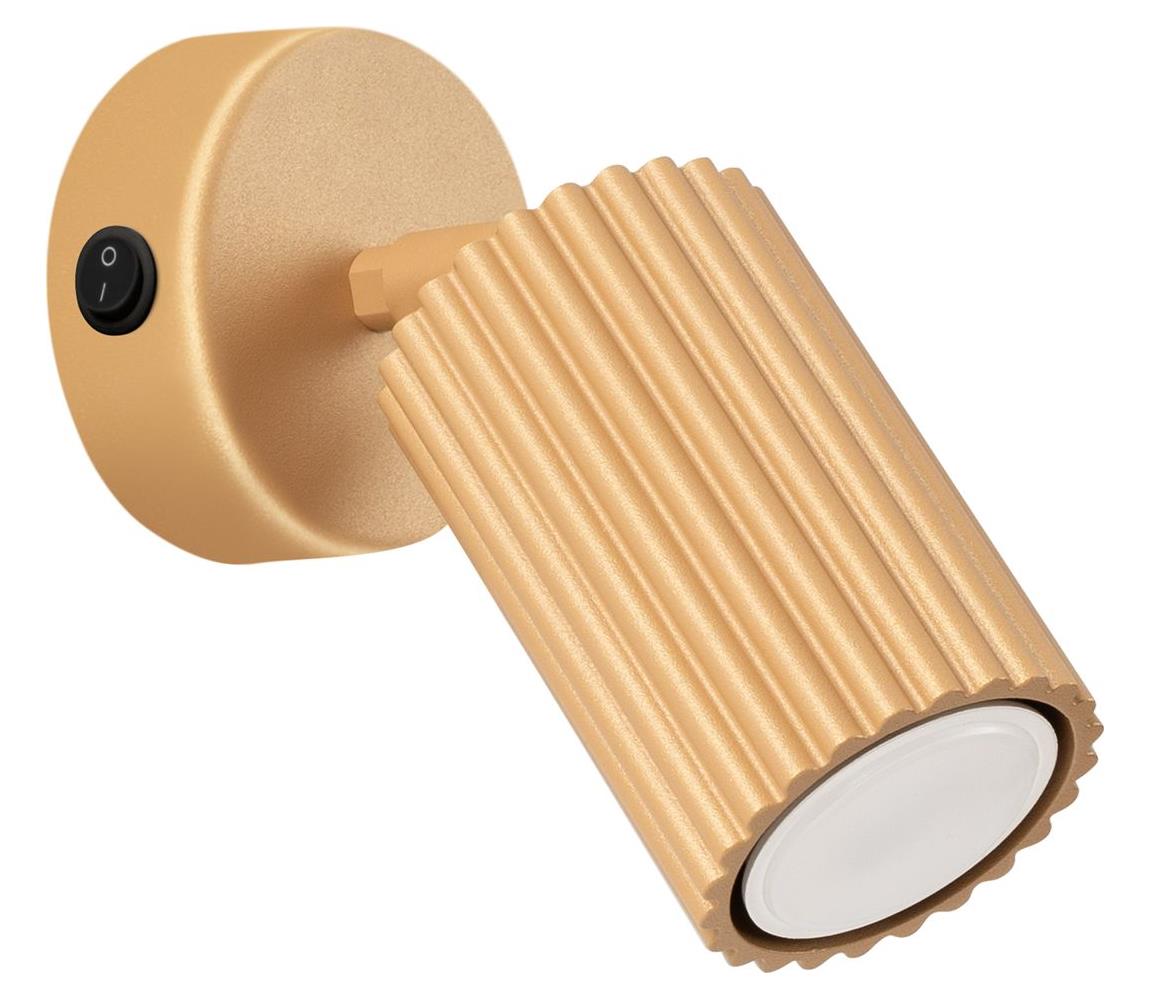 Donoci Nástenné bodové svietidlo KARBON 1xGU10/10W/230V zlatá