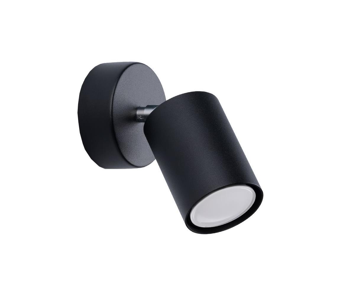Donoci Nástenné bodové svietidlo LEMMI 1xGU10/40W/230V čierna