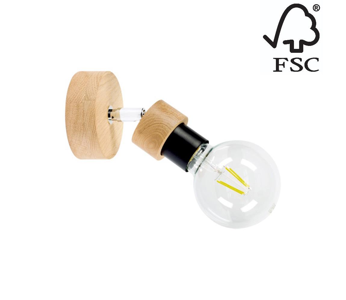 Donoci Nástenné bodové svietidlo MARJOLAINE 1xE27/25W/230V dub