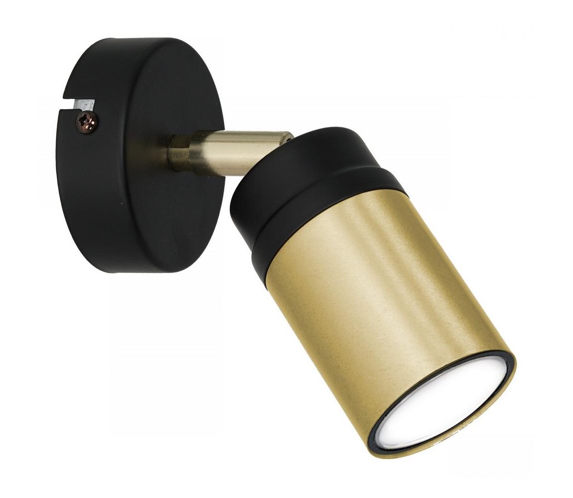 Donoci Nástenné bodové svietidlo NEST 1xGU10/8W/230V čierna/mosadz