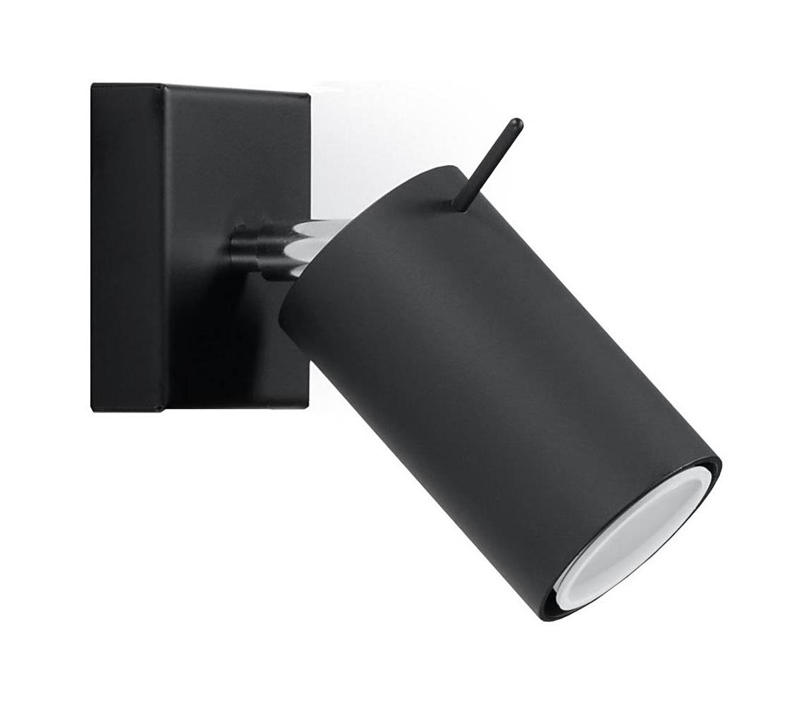 Donoci Nástenné bodové svietidlo RING 1xGU10/10W/230V čierna