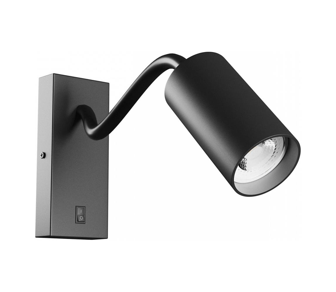 Donoci Nástenné bodové svietidlo SQUALLA VARIOSA 1xGU10/10W/230V čierna 6024