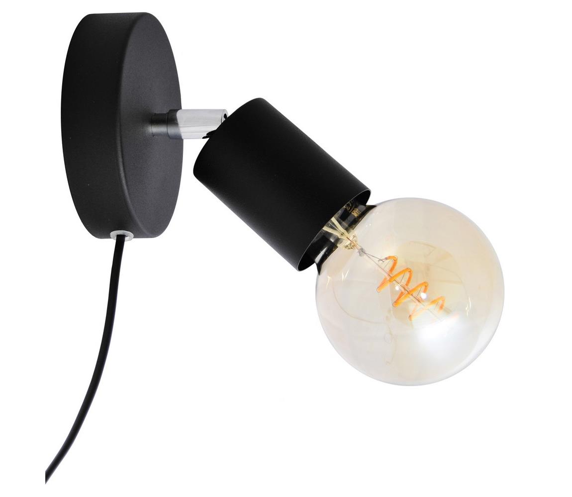 Donoci Nástenné bodové svietidlo TUNE 1xE27/20W/230V čierna