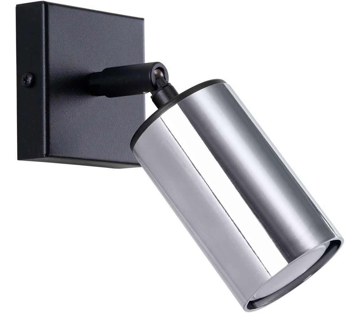 Donoci Nástenné bodové svietidlo WINX 1xGU10/10W/230V čierna/chróm