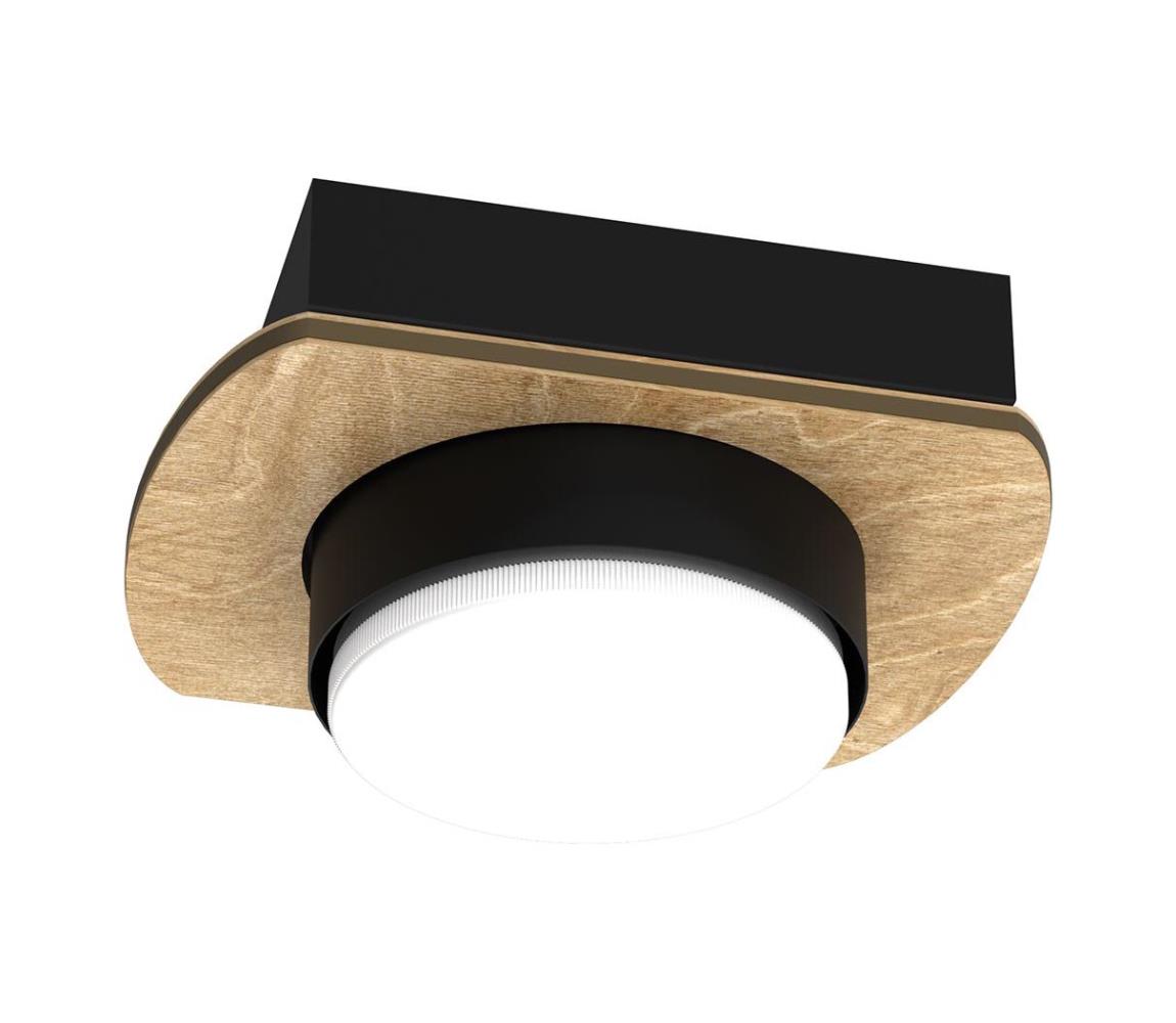 Donoci Podhľadové bodové svietidlo KIDO 1xGX53/8W/230V čierna/béžová/dub