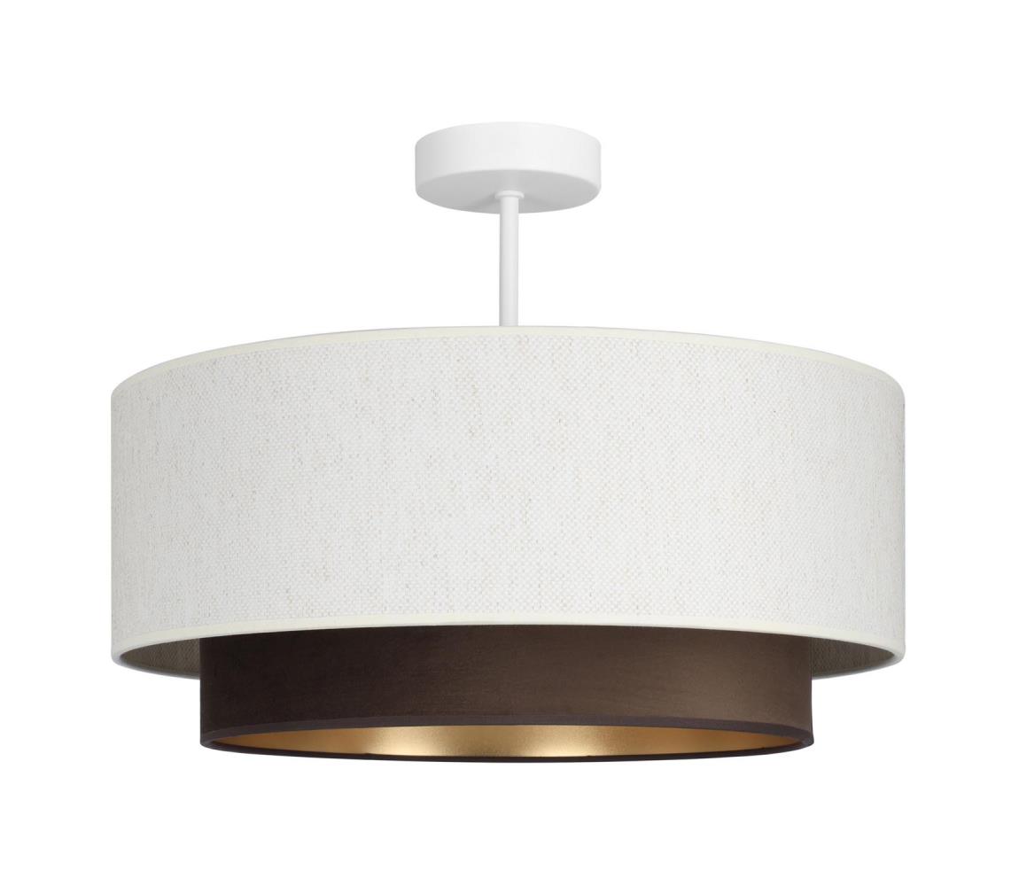 Donoci Prisadené stropné svietidlo NATIA 1xE27/60W/230V biela/hnedá H0227