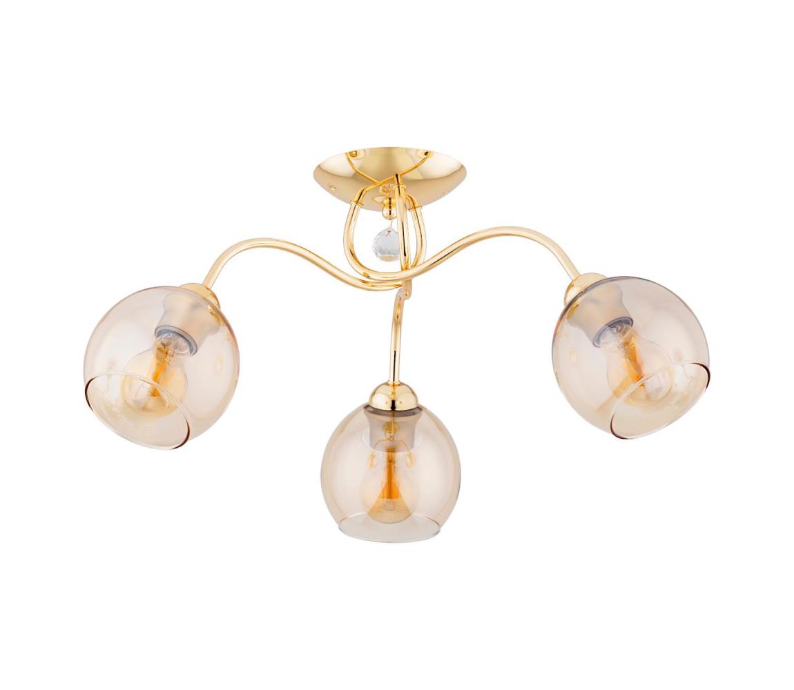 Donoci Prisadený luster AMARILLO 3xE27/15W/230V zlatá 62368