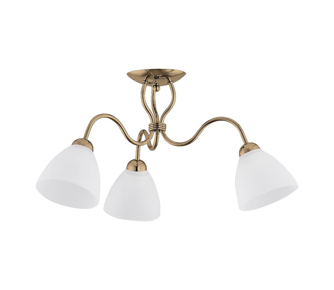 Donoci Prisadený luster ARIEL 3xE27/15W/230V zlatá 22613