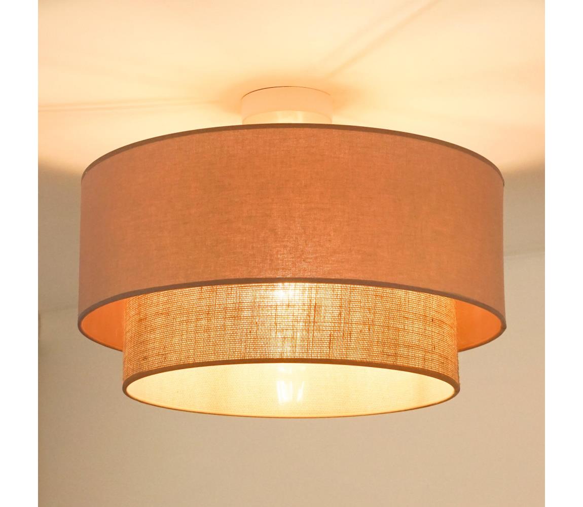 Donoci Prisadený luster  BOHO 1xE27/15W/230V pr. 45 cm béžová/hnedá 605861