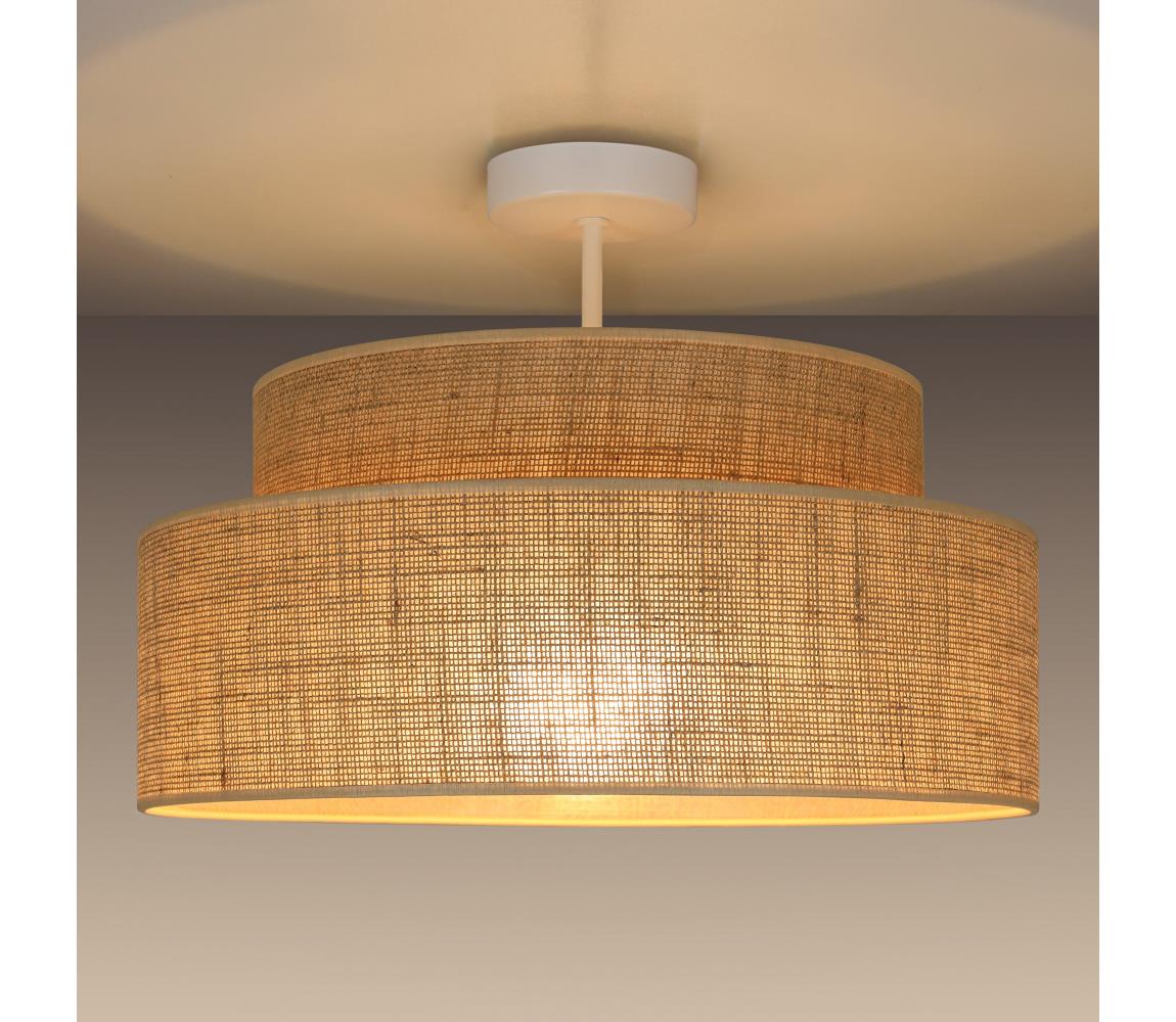 Donoci Prisadený luster BOHO 1xE27/60W/230V pr. 40 cm béžová 0648