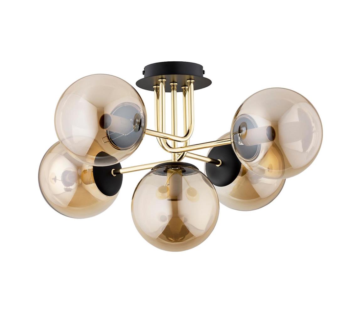 Donoci Prisadený luster BOSS 5xE14/10W/230V zlatá 63182