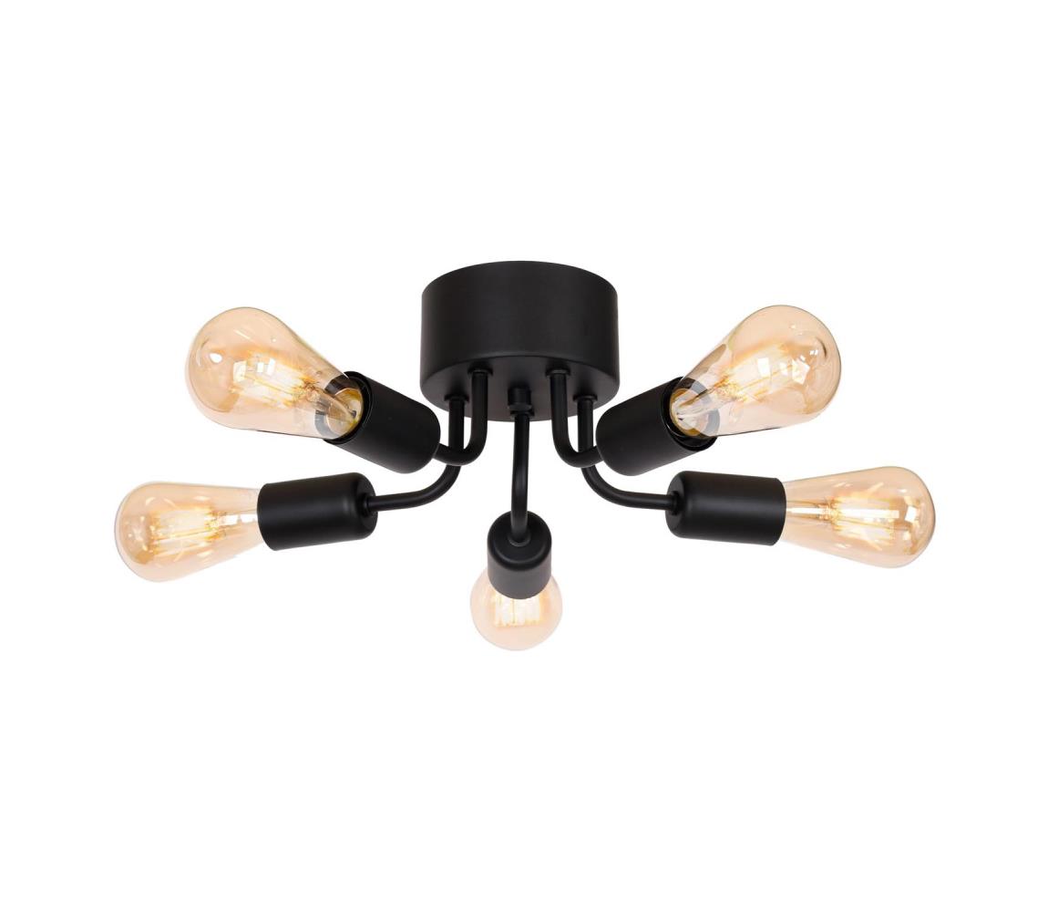 Donoci Prisadený luster BRENDA 5xE27/60W/230V čierna 0839