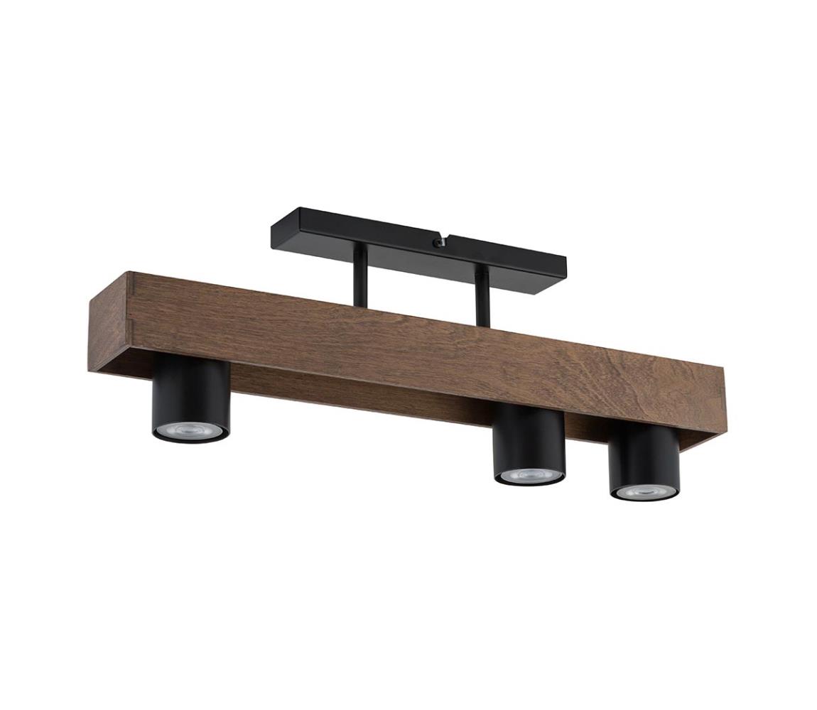 Donoci Prisadený luster COCO 3xGU10/25W/230V drevo 33360