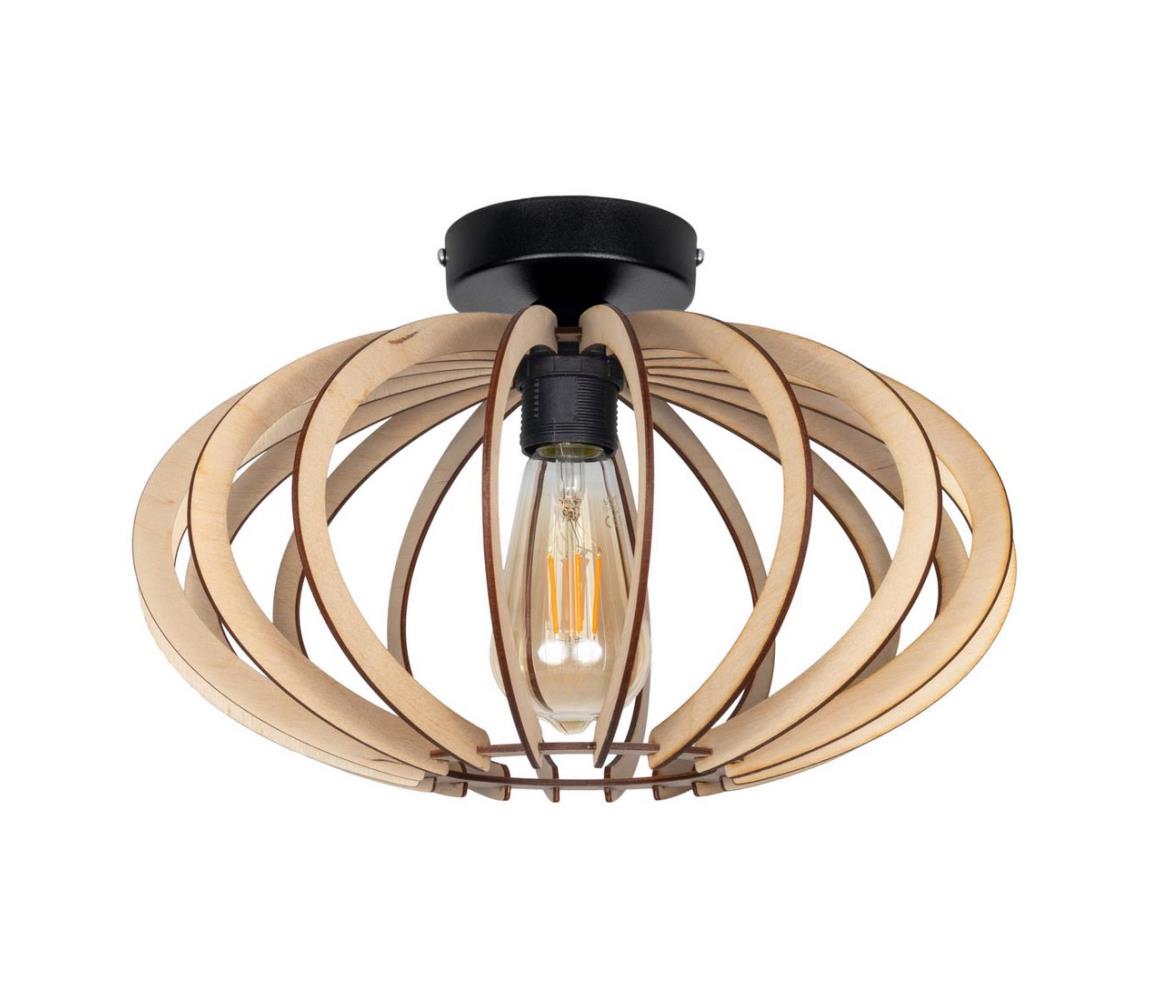 Donoci Prisadený luster EARTH 1xE27/60W/230V čierna/béžová 0742