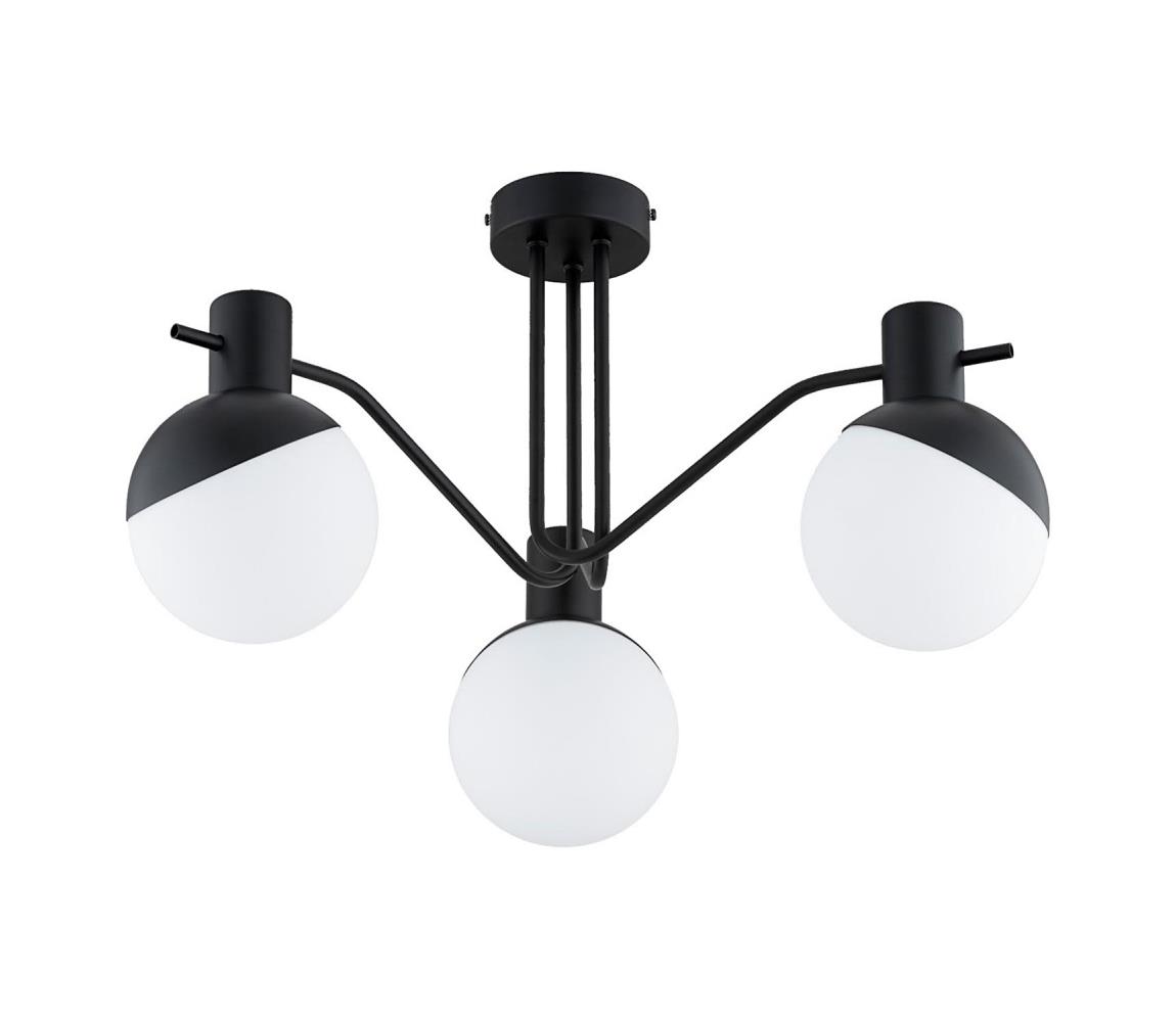 Donoci Prisadený luster ENIGMA 3xE14/10W/230V čierna 62552