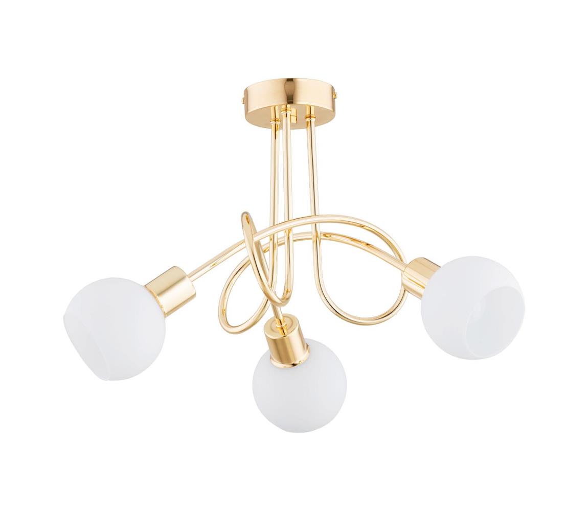 Donoci Prisadený luster ERYKA 3xE14/10W/230V zlatá 28733