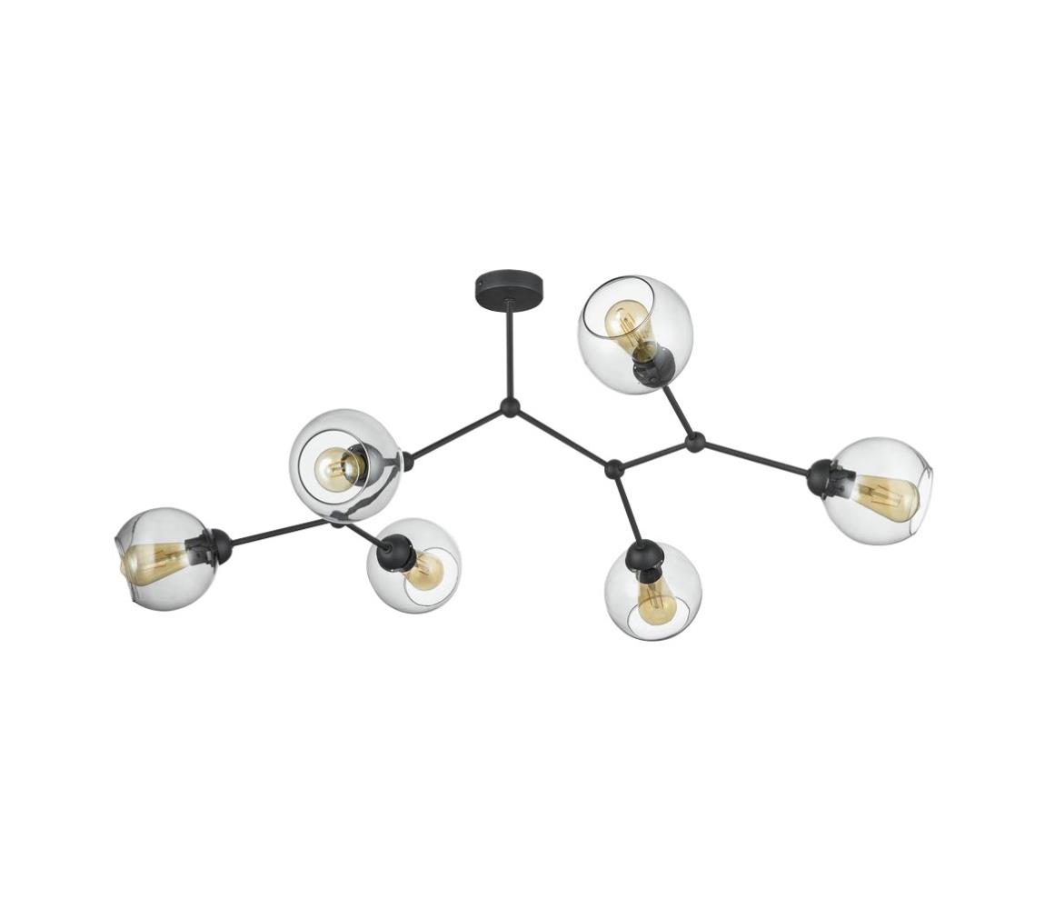 Donoci Prisadený luster FAIRY 6xE27/60W/230V čierna 2731