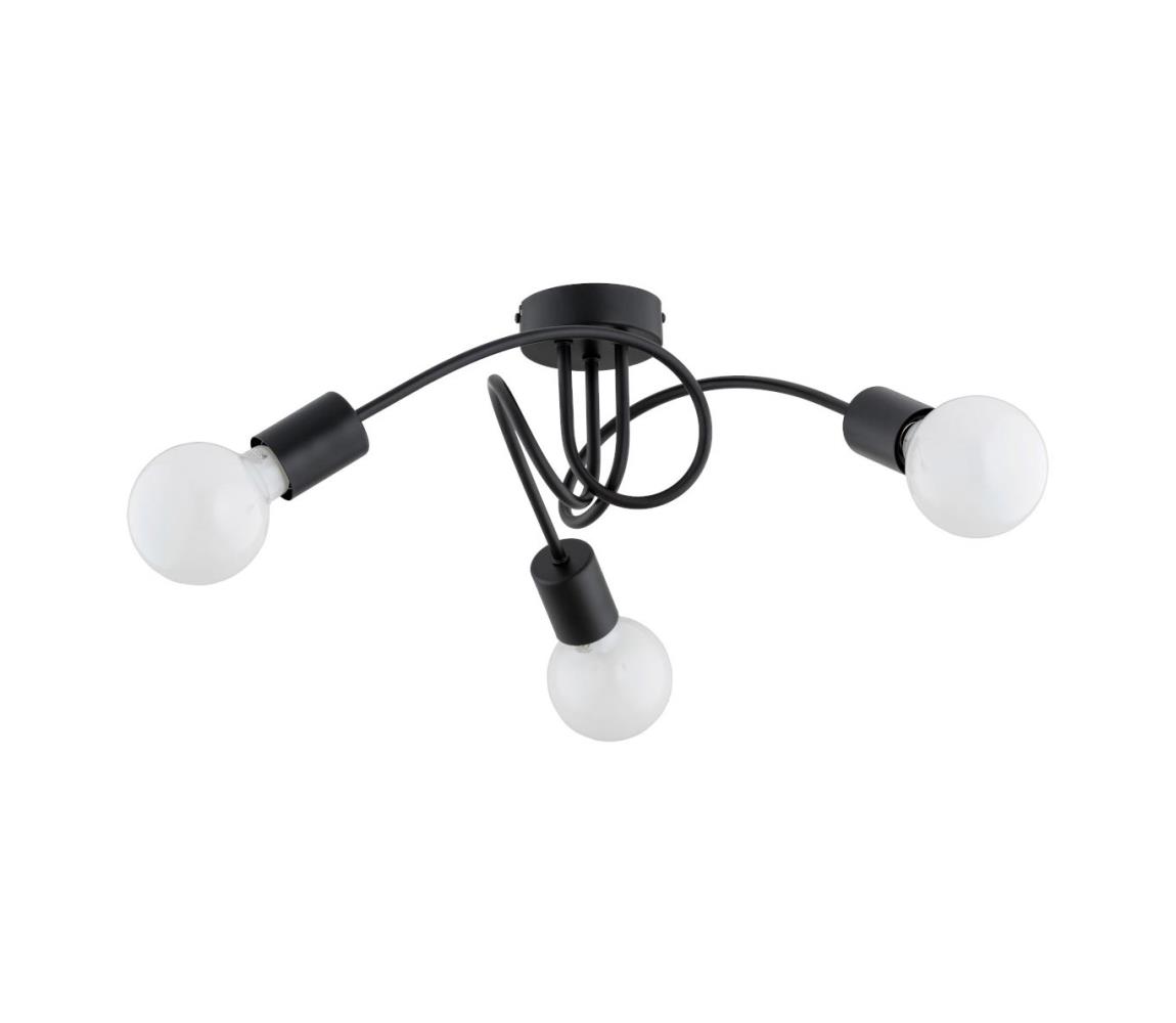 Donoci Prisadený luster FARTA 3xE27/15W/230V čierna 62466